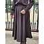Elvira Elvira Hannah long satin skirt dark brown