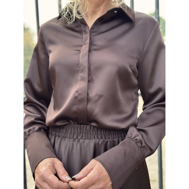 Elvira Elvira Hannah blouse dark brown