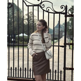 Junea skirt leather look brown