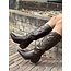 Evelina high cowboyboots leather look brown