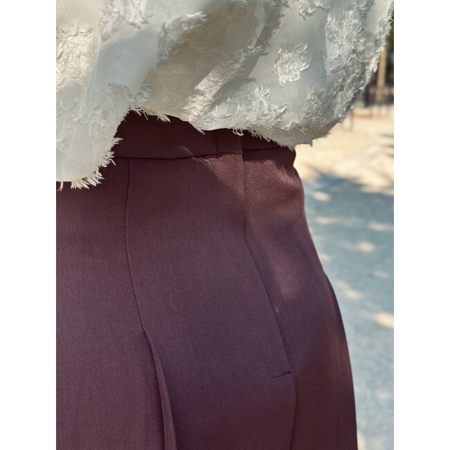 Milana skirt wine red