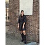 Smashed Lemon Smashed Lemon Lola leather look dress black