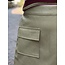 Maevy leather look skirt green