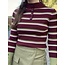 Norana top stripes bordeaux/green