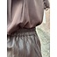 Maevy leather look skirt brown