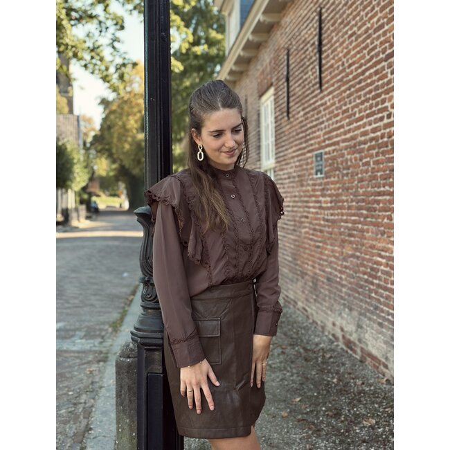 Nadiene blouse brown