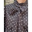 Daphne blouse polkadots brown/beige