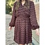 Smashed Lemon Smashed Lemon Jarina feather dress brown