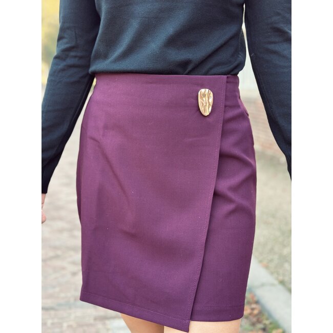 Nouraly skirt bordeaux red