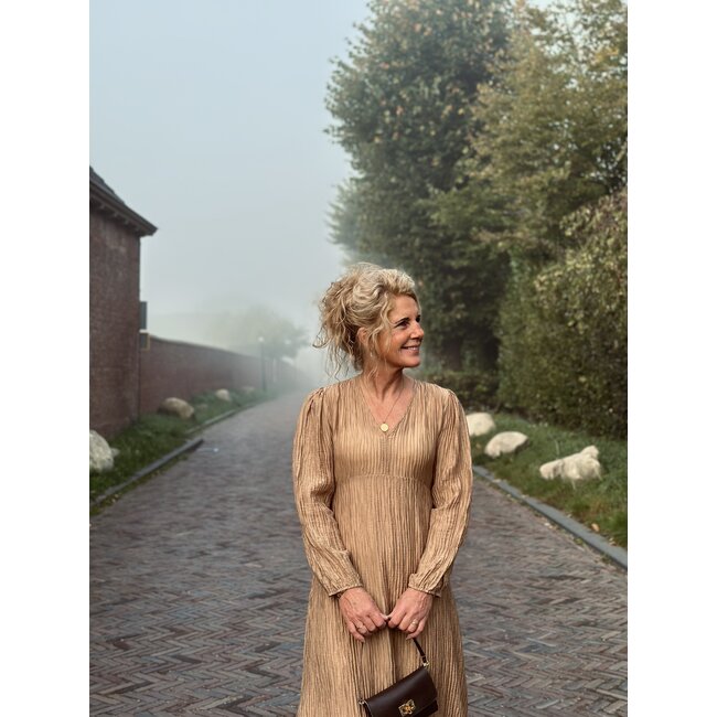 Mara long dress camel