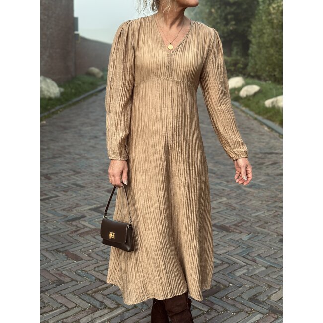 Mara long dress camel