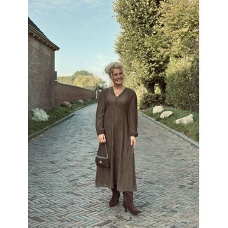 Mara long dress army green
