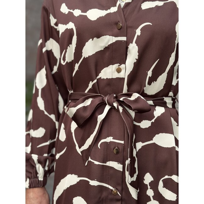Smashed Lemon Smashed Lemon Izebela long dress beige/brown