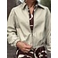 Smashed Lemon Smashed Lemon Myrina leather look jacket beige