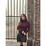 Jente leather look skirt black