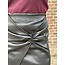 Jente leather look skirt black