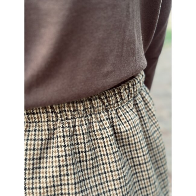 Dialla skirt camel/black print