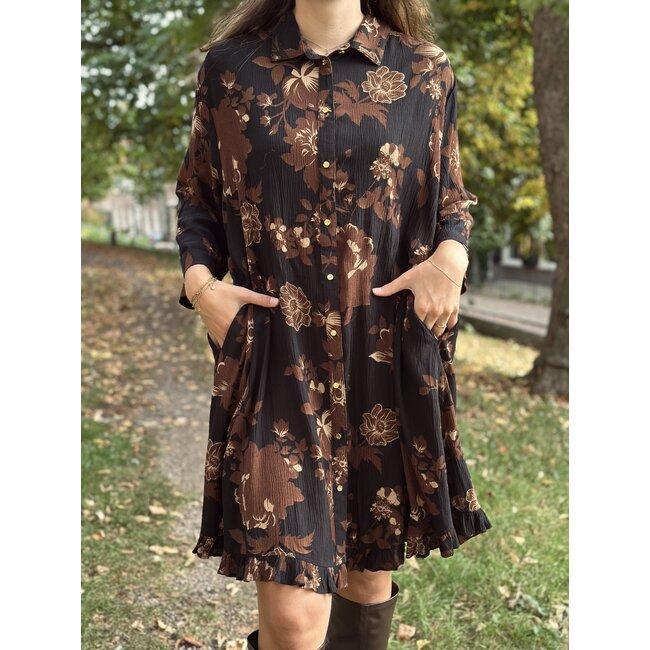 Ze-Ze Ze-Ze Sandra dress flower print black