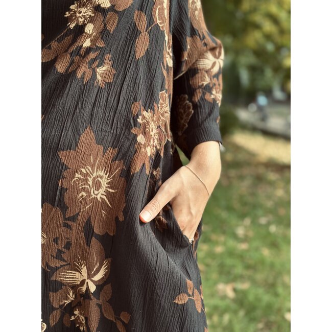 Ze-Ze Ze-Ze Sandra dress flower print black