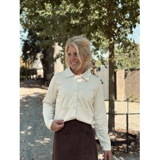 Emarly jacket suède beige
