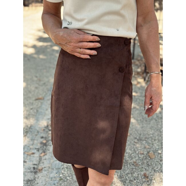 Hilda skirt suède brown