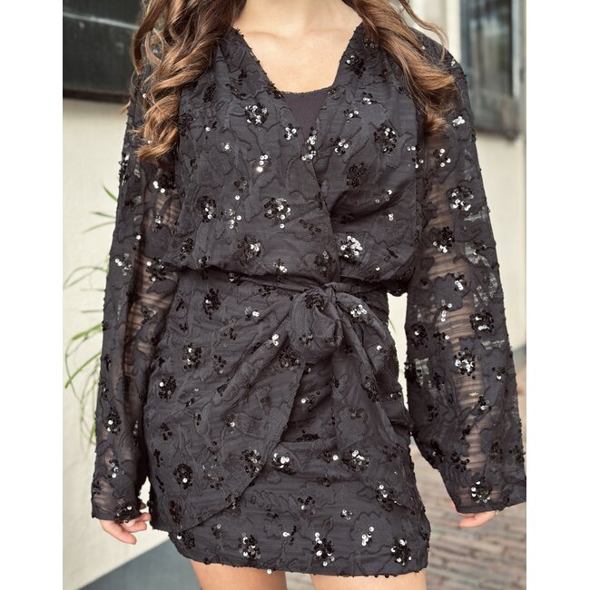Esmee dress glitter dress black