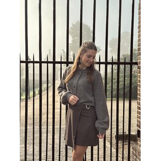 Made Public Made public Jade skirt brown stripes