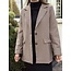 Leyana blazer bordeaux red/beige print One Size