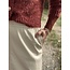 Margalyn long leather look skirt beige