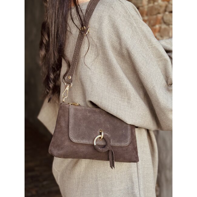 Yaraly suède bag brown