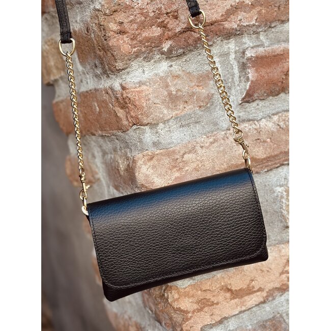 Marly leather look bag black
