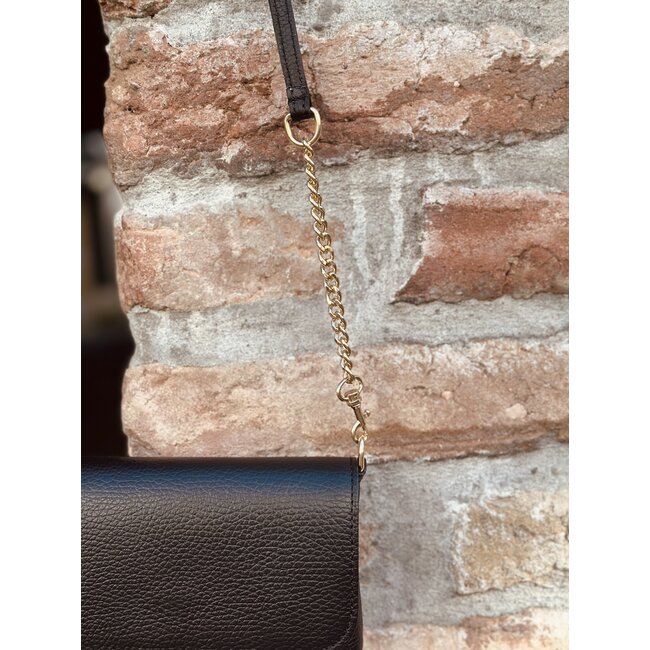 Marly leather look bag black