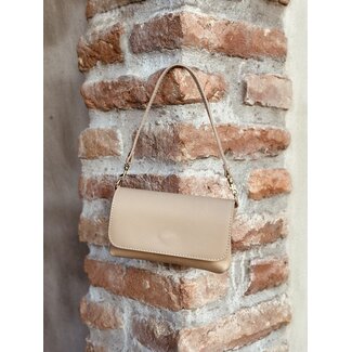 Marly leather look bag sand