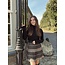 Emaly skirt camel/black print