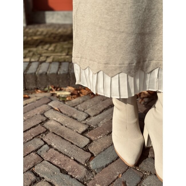 Izabella long skirt beige