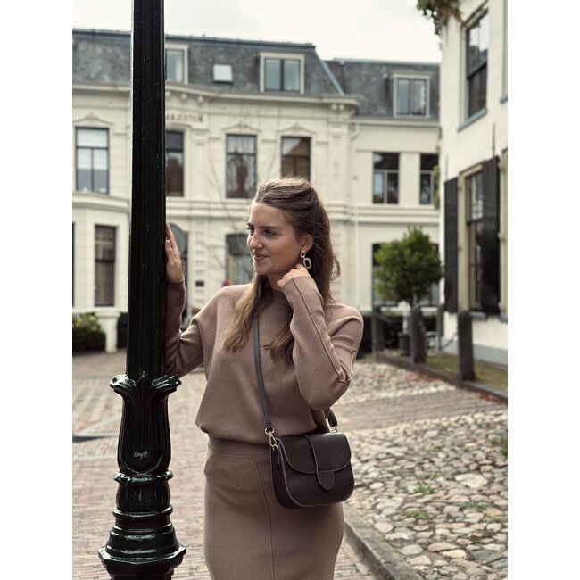 Kylene set sweater + skirt camel
