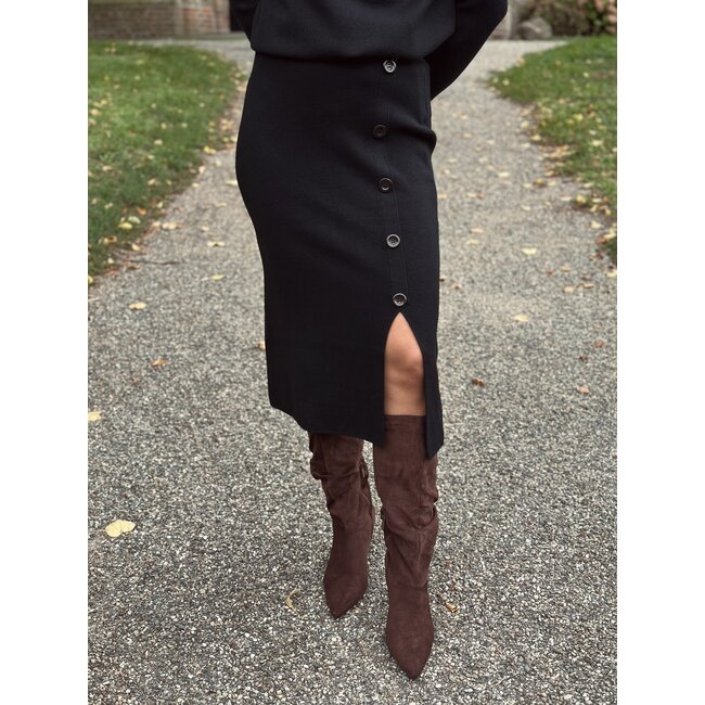 Rosita set sweater + skirt black One Size