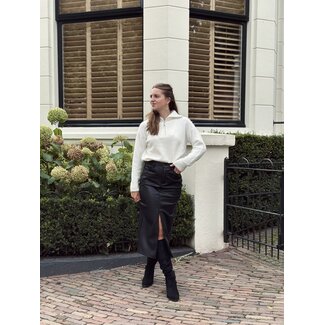 Lotta skirt leather look black
