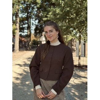 Jayna blazer brown