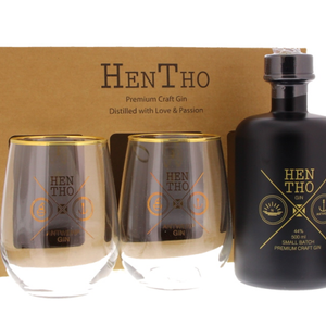 Hentho Hentho Gin Noah + 2 Glazen 44.00° 0.500 L.