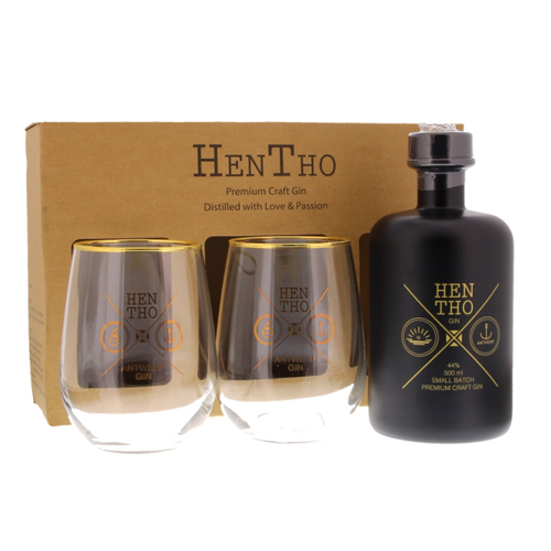 Hentho Hentho Gin Noah + 2 Glazen 44.00° 0.500 L. Hentho Hentho Gin Noah + 2 Glazen 44.00° 0.500 L.