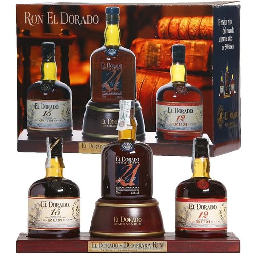 El Dorado El Dorado Plinth 12 Years + 15 Years + 21 Years 42.00° 2.1 L. El Dorado El Dorado Plinth 12 Years + 15 Years + 21 Years 42.00° 2.1 L.