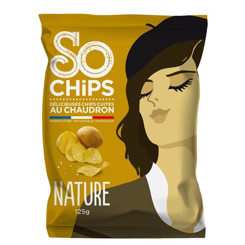 SO CHIPS SO CHIPS Nature - 125gr SO CHIPS SO CHIPS Nature - 125gr
