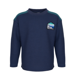 MINI REBELS Liam - sweater wafelstructuur - navy