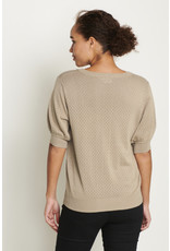 KAFFE Dali knit pullover - Savannah tan