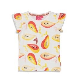JUBEL Papaya punch - t-shirt papaya - wit
