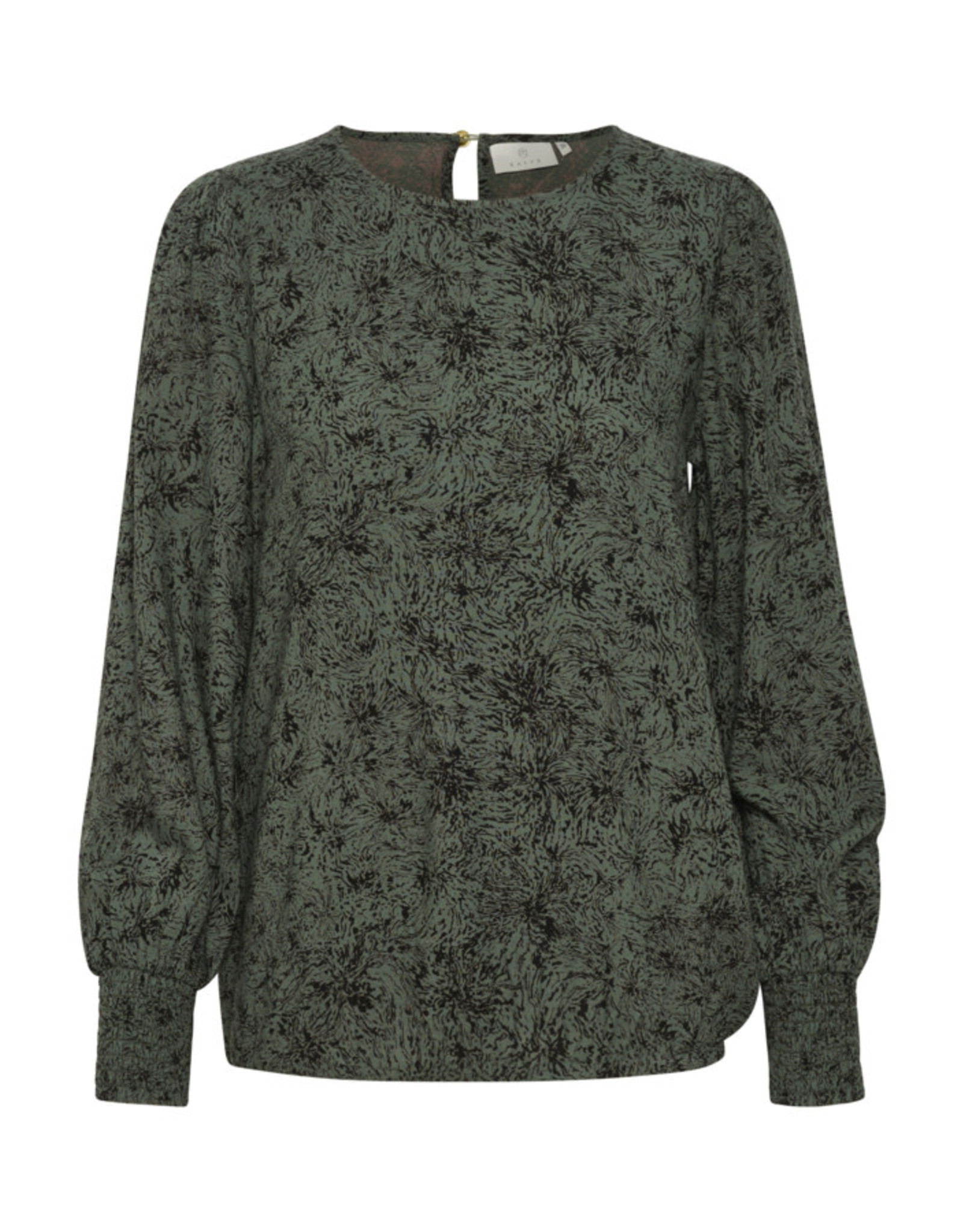 KAFFE Connor blouse - Balsam green black