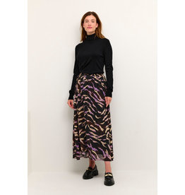 KAFFE Neferi skirt - Black brown purple