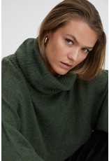 ICHI Kamara knit rollneck - Kombu green