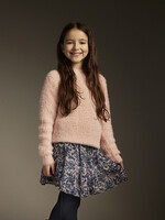 Pullover knit glitter - Silver pink